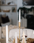 Luna Candlestick | Gold