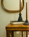 Arta Terracotta Candle Holder | Black
