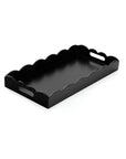 Black Scalloped Tray