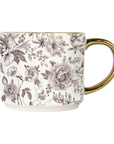 Brown Delft Coffee Mug