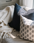 Layna Linen Pillow - Charcoal