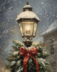 Christmas Lamp Vintage Print