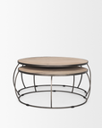 Clark Nesting Coffee Table | White Washed Wood