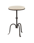 Cream Marble Pedestal Table