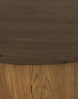 Eaton Drum Coffee Table | Amber Oak Resin