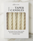 Lacquered Twisted Taper Candle