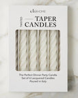 Lacquered Twisted Taper Candle