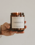 Farmhouse Amber Jar Candle