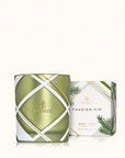 Frasier Fir Frosted Plaid Green Candle