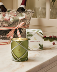 Frasier Fir Frosted Plaid Green Candle