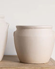 French Replica Crock Pot Vase | White