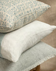 Fringed Boucle Pillow | Sage Grey