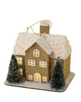 Glitter LED House Ornament
