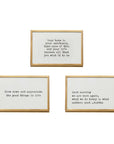 Gold Framed Quote With Easel