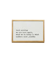 Gold Framed Quote With Easel