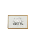 Gold Framed Quote With Easel