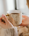 Gold Leaves Coffee Mug