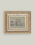 Grove Of Trees Framed Antique Art