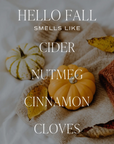 Hello Fall Pumpkin Jar Candle