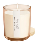 Hello Fall Tan Glass Candle