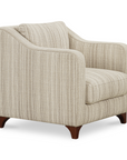 Hewitt Accent Chair | Beige Stripe