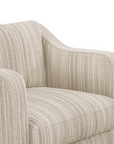 Hewitt Accent Chair | Beige Stripe