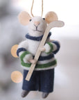 Hockey Hal Mouse Ornament