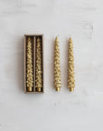 Tree Tapered Candle | Antique Gold