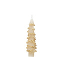 Tree Tapered Candle | Eggnog + Gold
