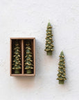 Tree Tapered Candle | Evergreen + Gold