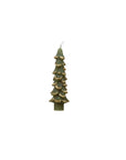 Tree Tapered Candle | Evergreen + Gold