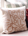 Holly Jolly Christmas Pillow