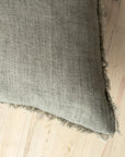 Layna Linen Pillow | Warm Grey