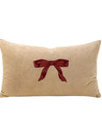 Velvet Bow Pillow