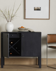 Isador Bar Cabinet | Black Wash Poplar