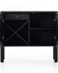 Isador Bar Cabinet | Black Wash Poplar