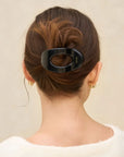 Oversized Flat Cloud Clip | Black