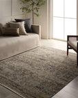 Krasava Rug | Navy/Taupe