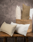Layna Linen Pillow | Mink
