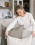 Layna Linen Pillow | Mink