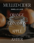 Mulled Cider Tan Glass Candle