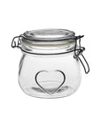 Nicola Heart Glass Jar