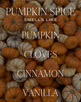 Pumpkin Spice Tan Glass Candle