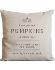 Pumpkins + Apple Pie Pillow