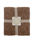 Reversible Chestnut Harmony Throw Blanket