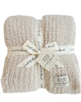 Solid Ribbed Cozy Blanket | Sand
