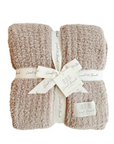 Solid Ribbed Cozy Blanket | Taupe