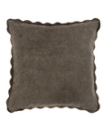 Scalloped Edge Pillow | Charcoal
