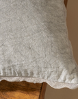 Scalloped Edge Pillow | Fog