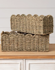 Scallop Edge Seagrass Basket